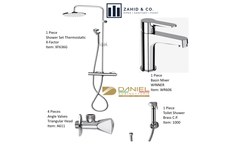 Bath Set THERMOSTATIC DANIEL Italy