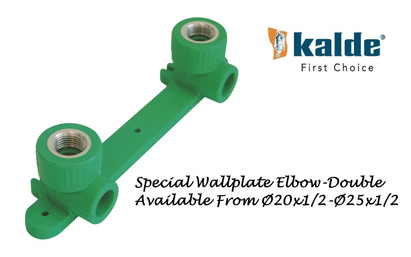 Wall Plate Elbow PPRC Kalde Turkey (PN-25)