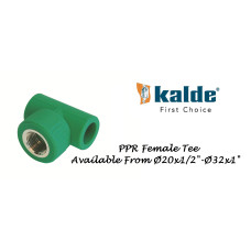 TEE Female Thd. PPRC Kalde Turkey (PN-25) TEE Female Thd. PPRC Kalde Turkey (PN-25)